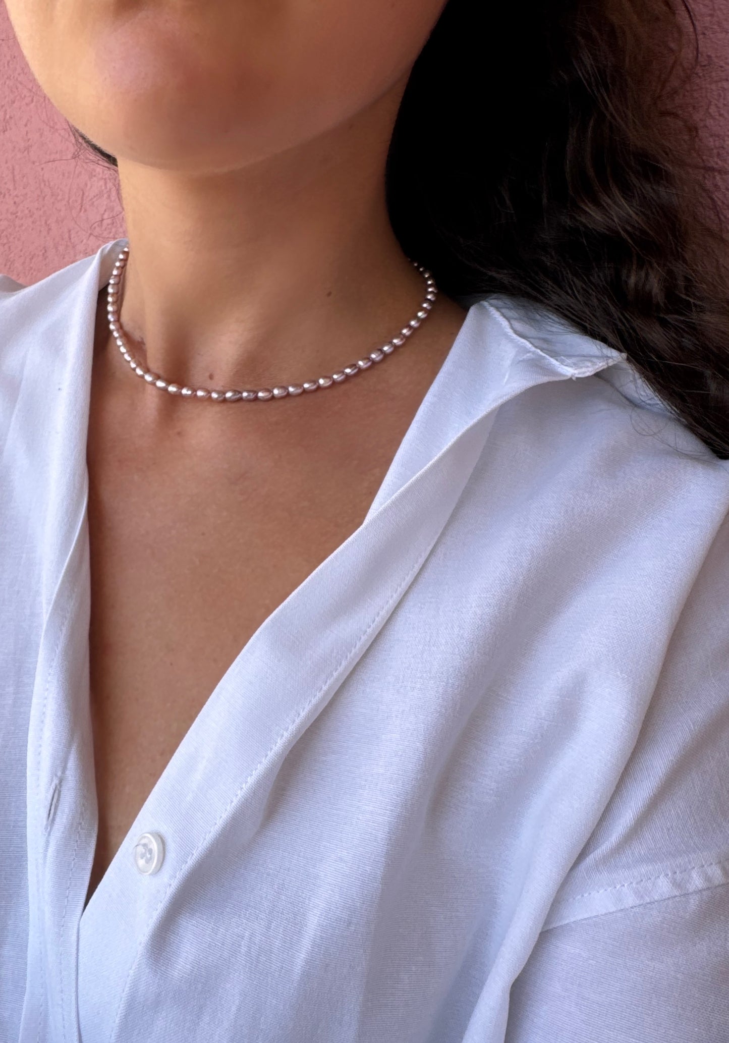 Collana Aura girocollo perle