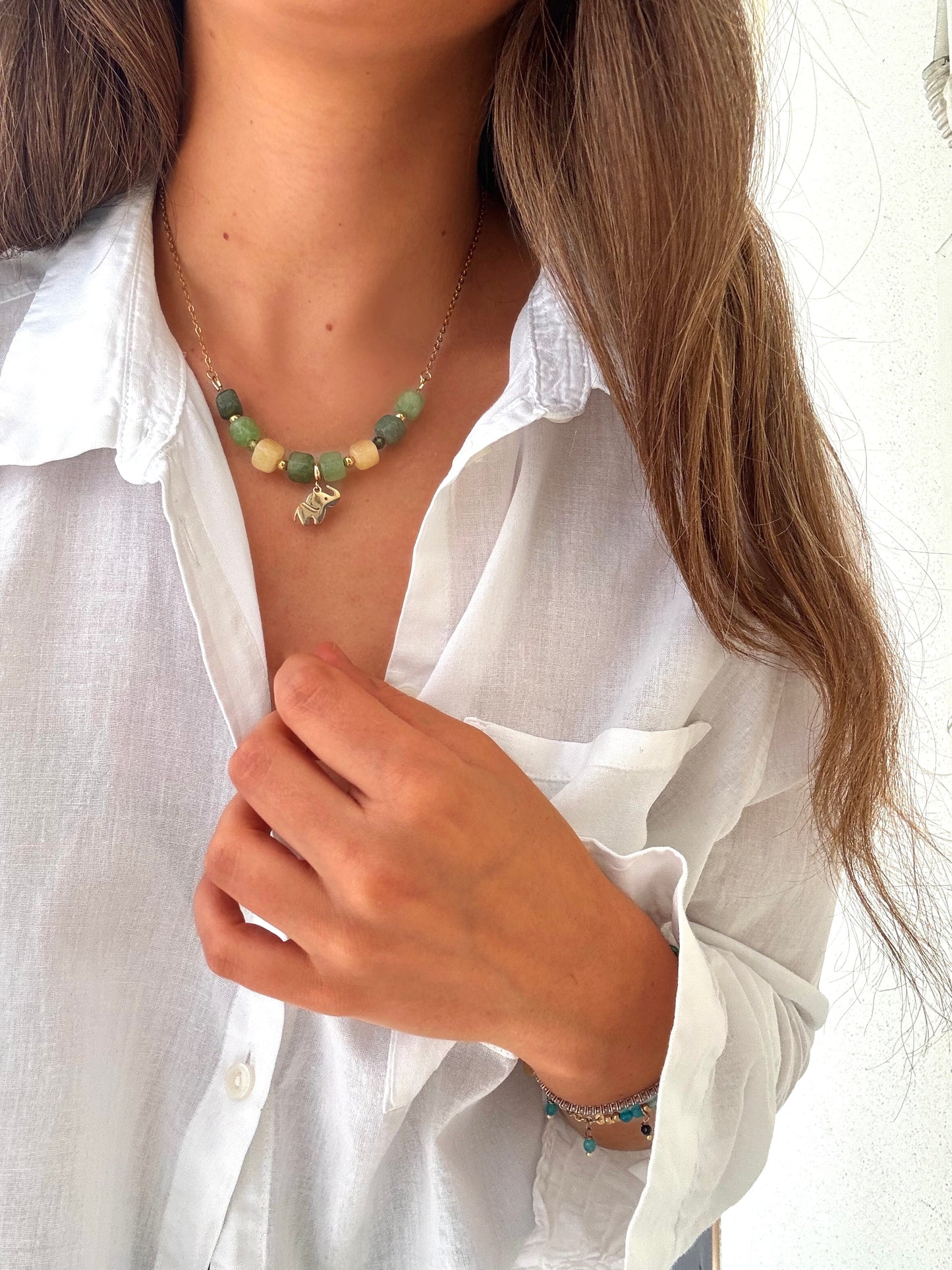 Collana Cromìa Nature charm elefante