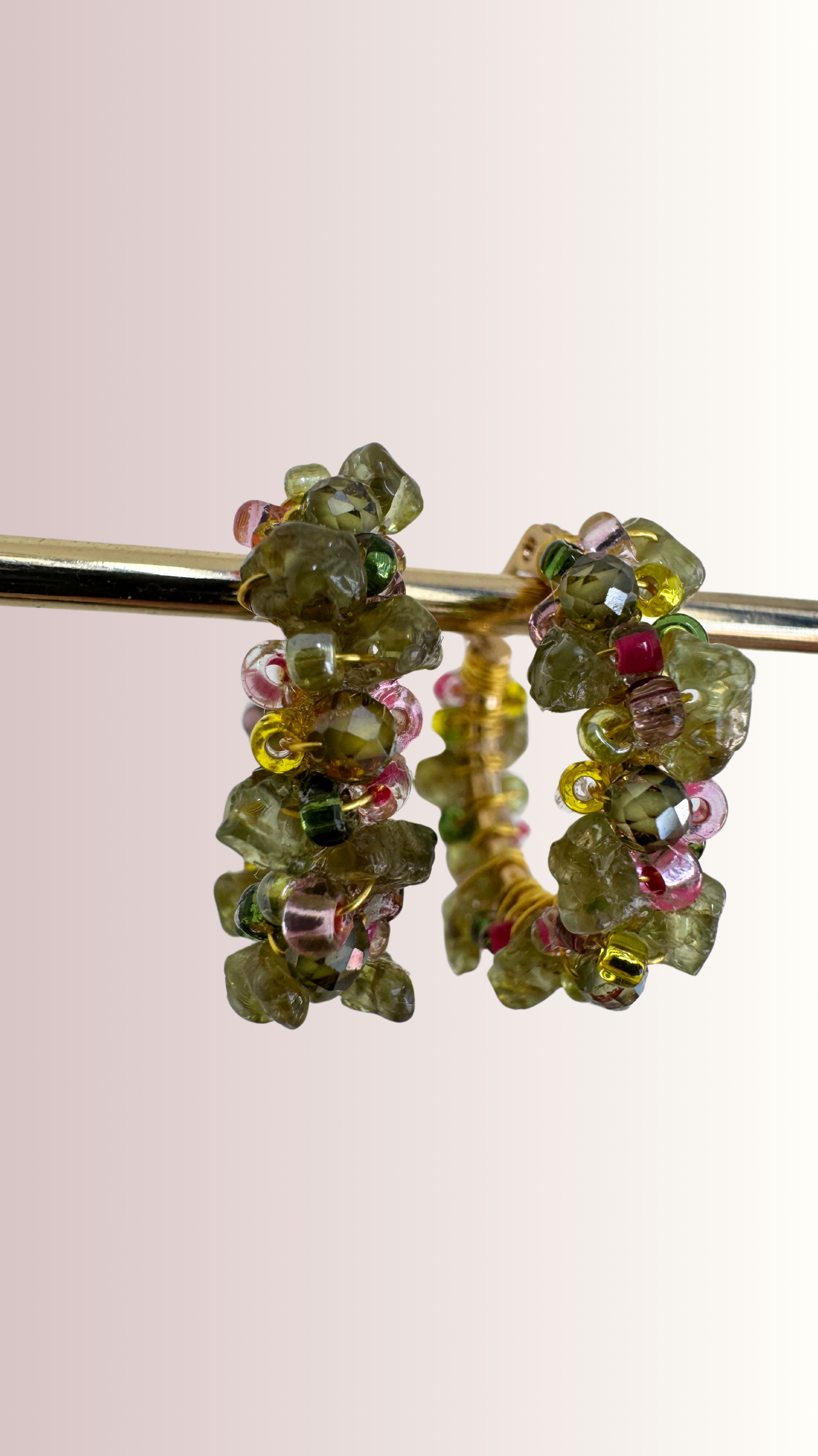 Orecchini Lymea cerchio peridoto