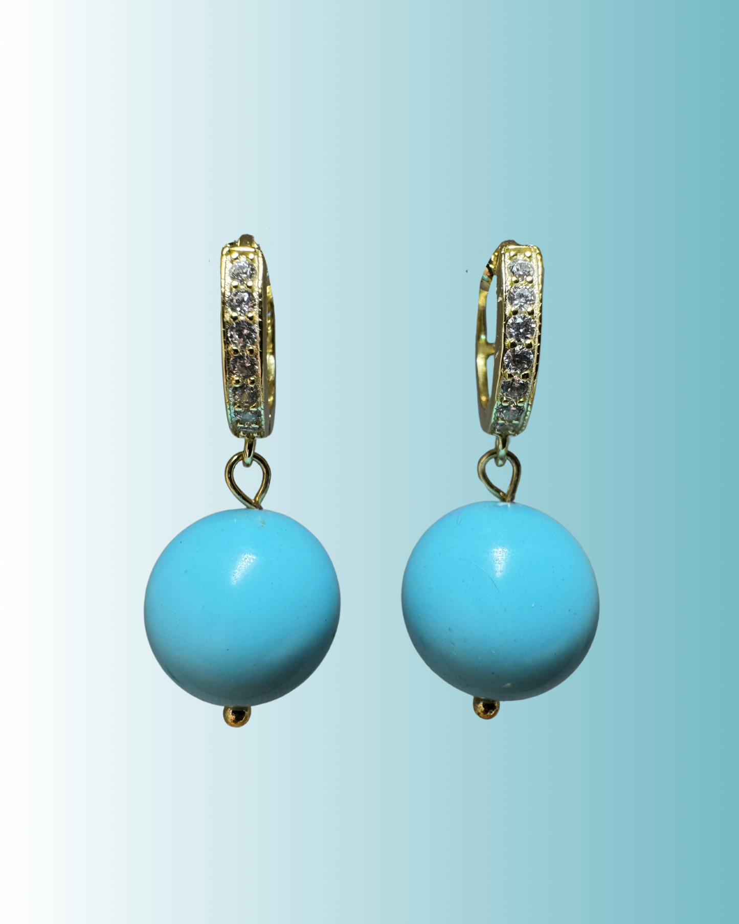 Orecchini argento 925 pietra turchese
