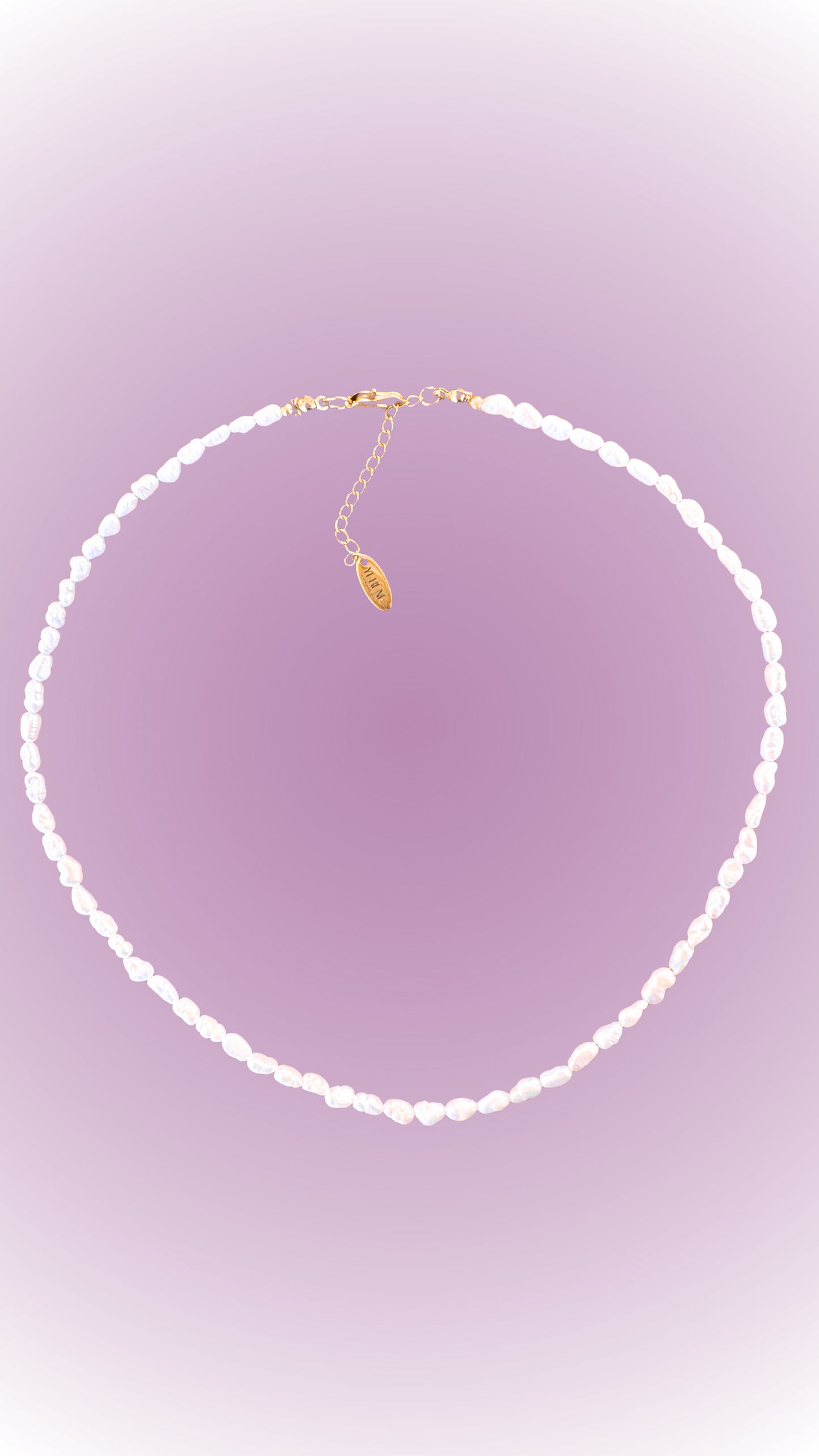 Collana Ninfea Girocollo perle di fiume