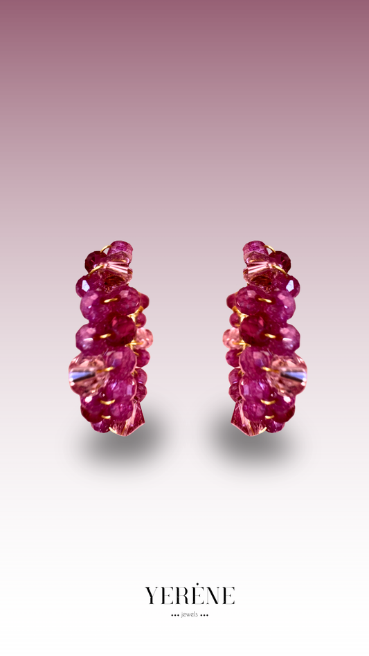 Orecchini Lampone cerchi