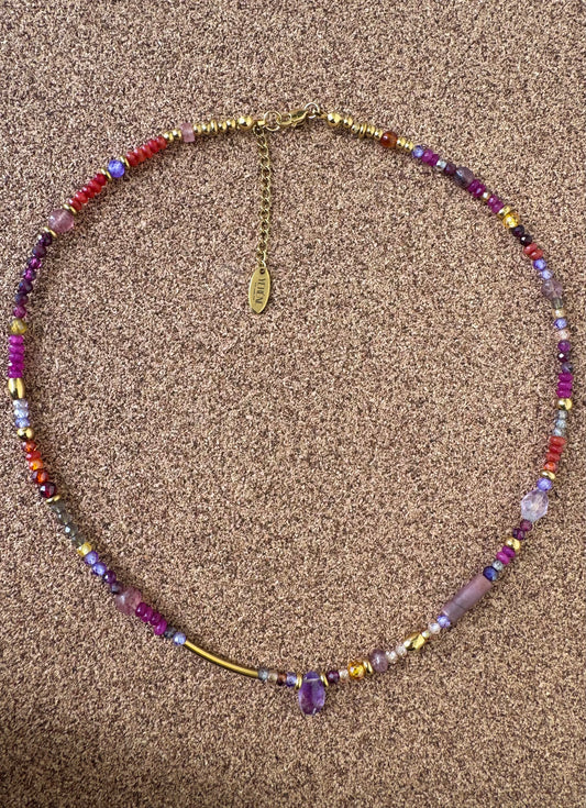 Collana Thalia goccia Ametista