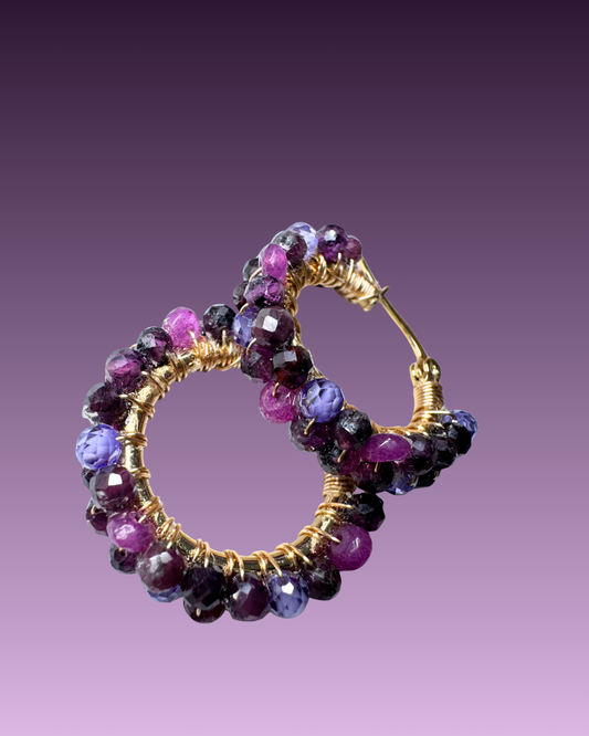 Orecchini cerchio Purple Haze&nbsp;