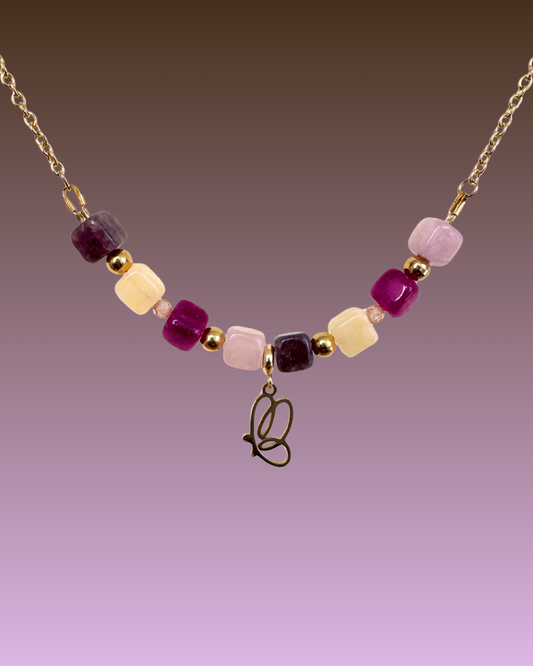 Collana Cromìa Peony charm farfalla