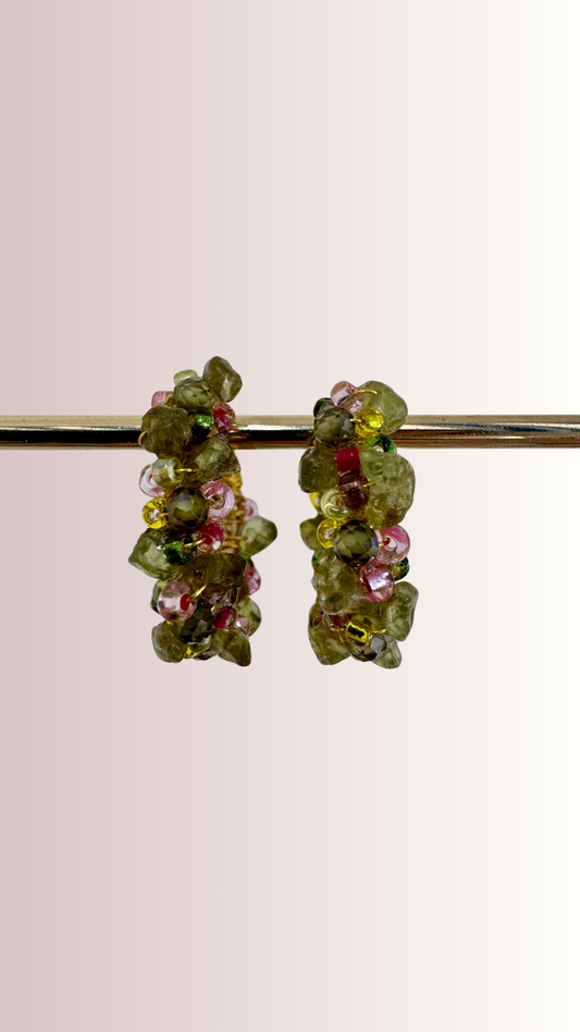 Orecchini Lymea cerchio peridoto