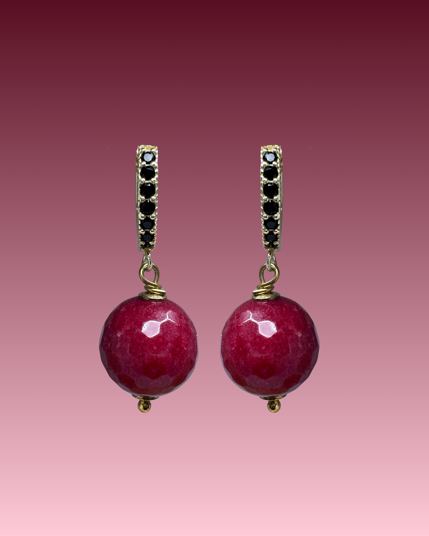 Orecchini argento925 Cherry Stone