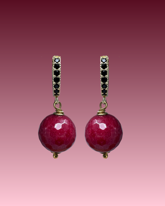 Orecchini argento925 Cherry Stone