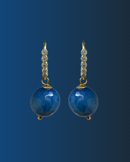 Orecchini argento925 Blue Moon